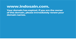 Desktop Screenshot of indosain.com