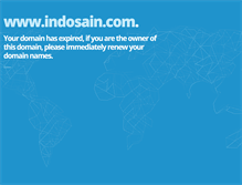 Tablet Screenshot of indosain.com